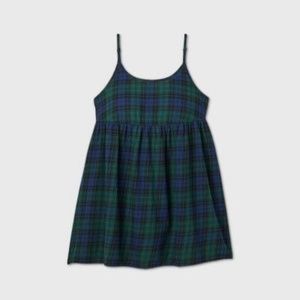 NWT Wild Fable Babydoll Plaid Dress with POCKETS